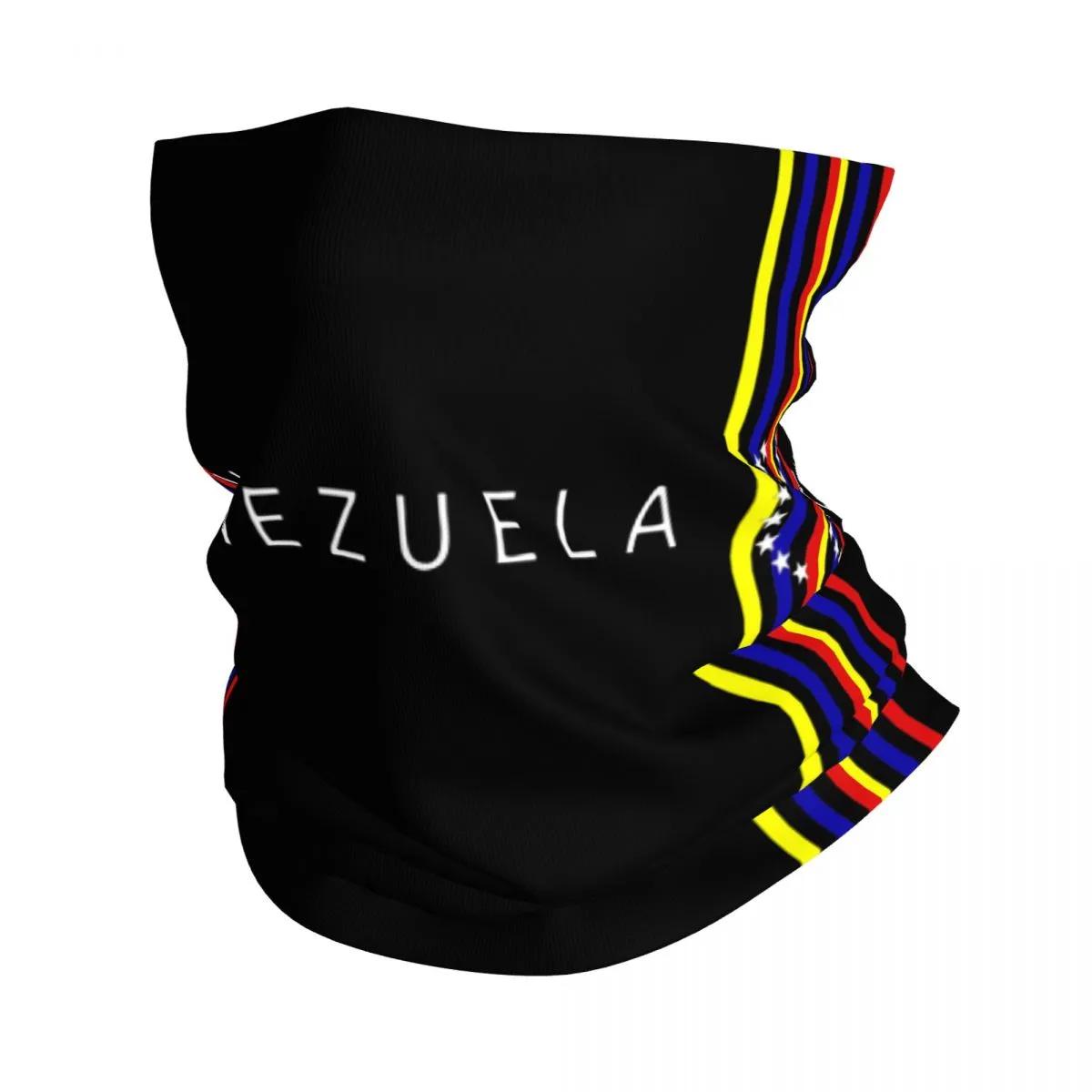 베네수엘라 국기 베네치아 반다나 넥 커버 프린트 페이스 스카프, 따뜻한 발라클라바, 아웃도어 스포츠, 남성, 여성용, 성인, 세탁 가능